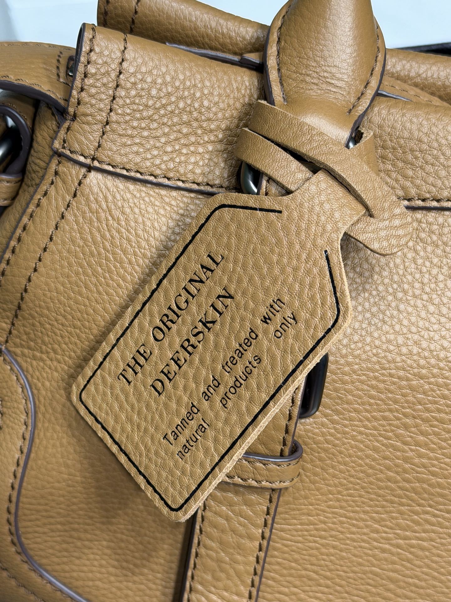 Prada large leather tote bag