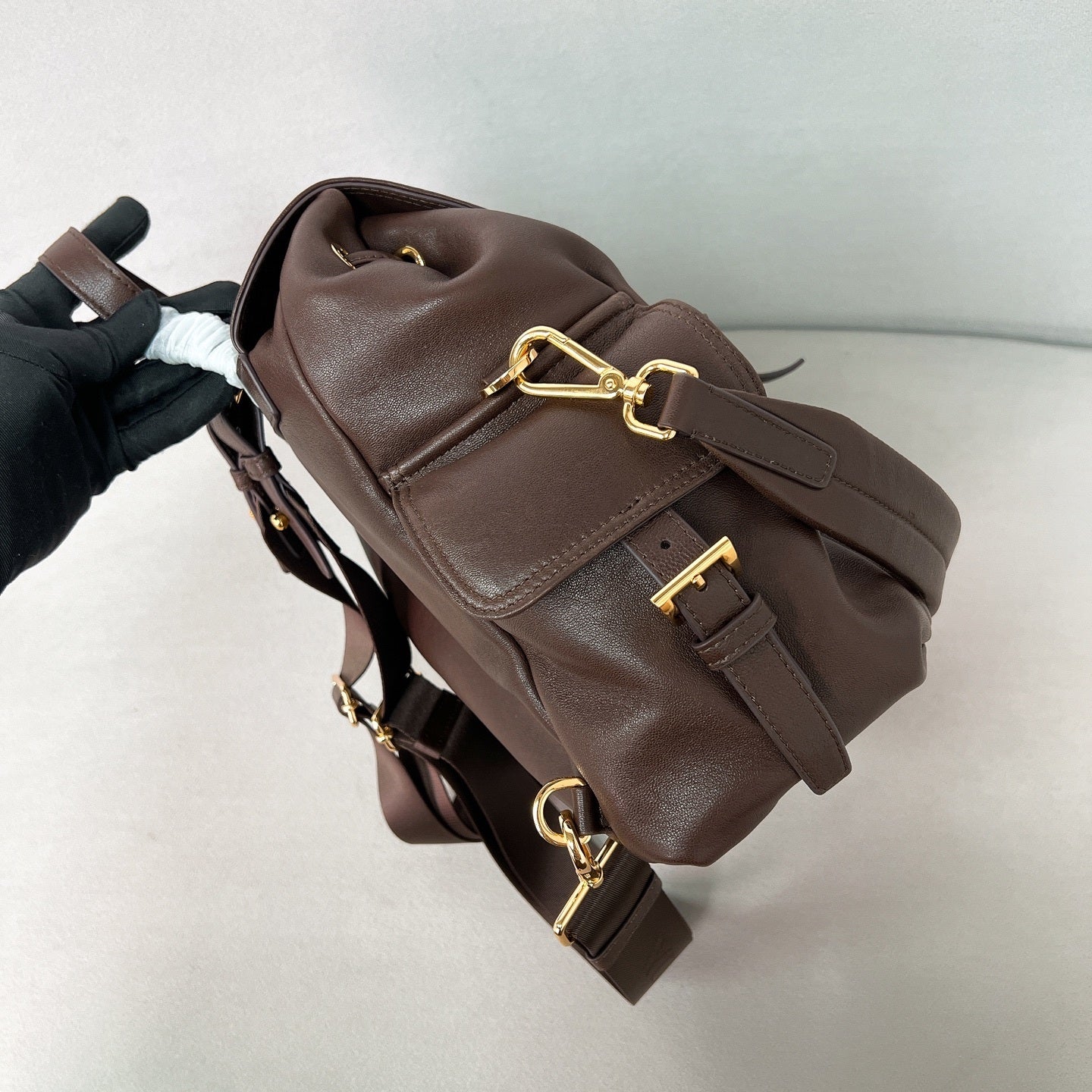 Prada Explore medium nappa leather backpack