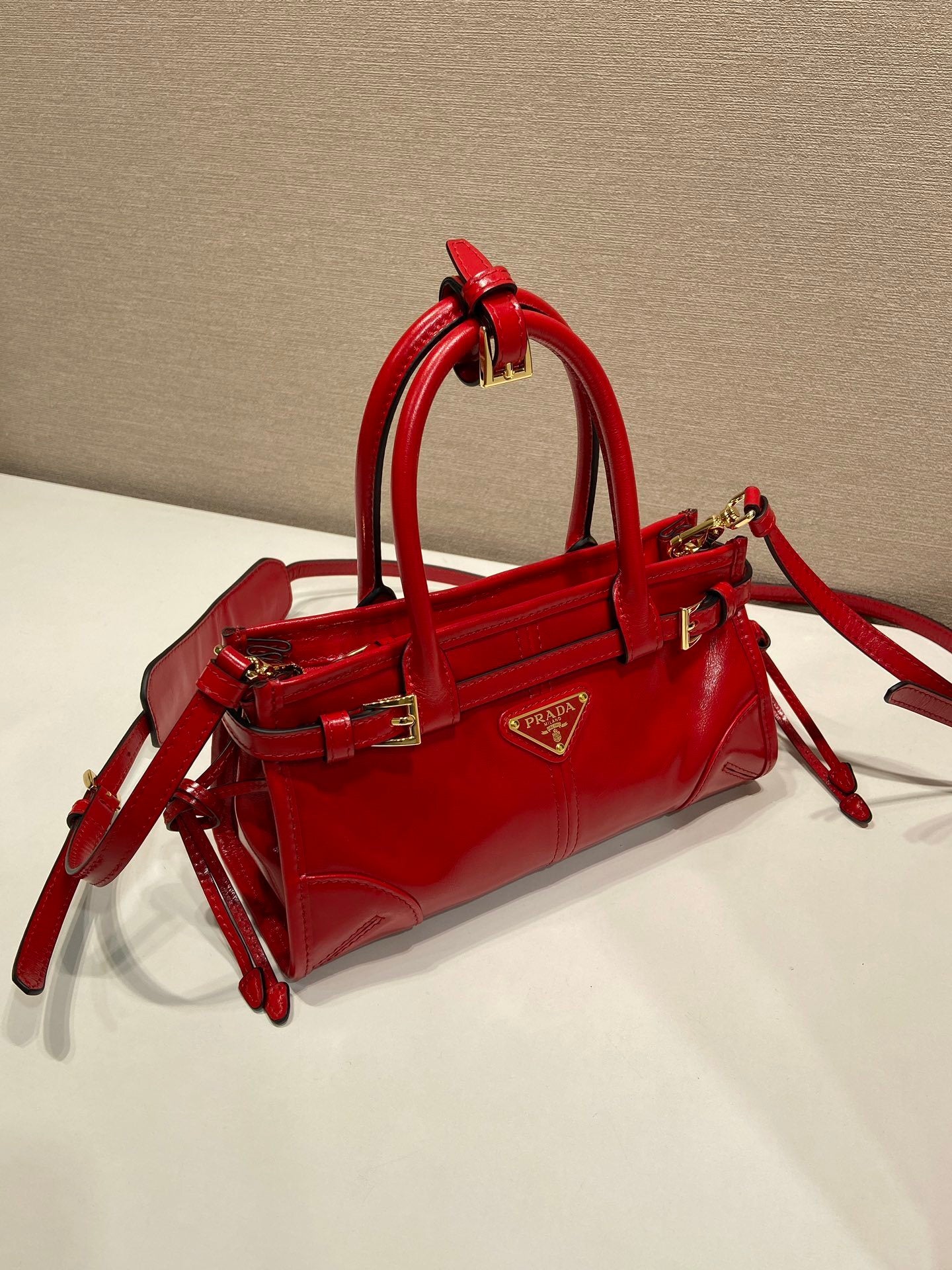 Prada Bonnie leather mini handbag