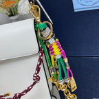 Prada Soft Sound small leather shoulder bag with charms