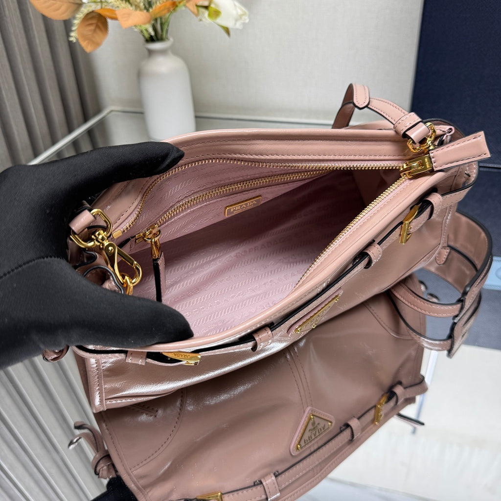 Prada Bonnie small leather shoulder bag