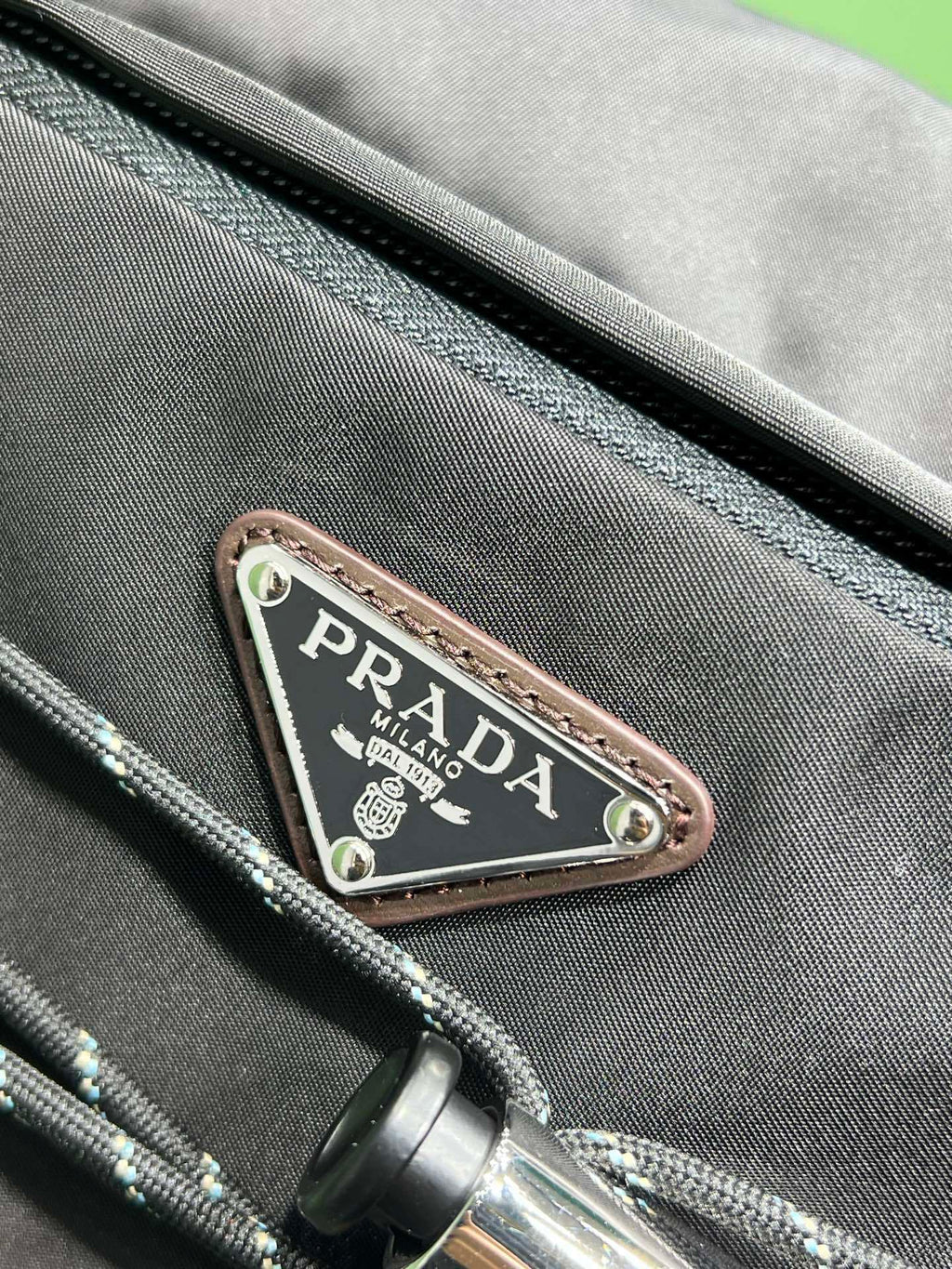 Prada Speedrock Re-Nylon and leather shoulder bag