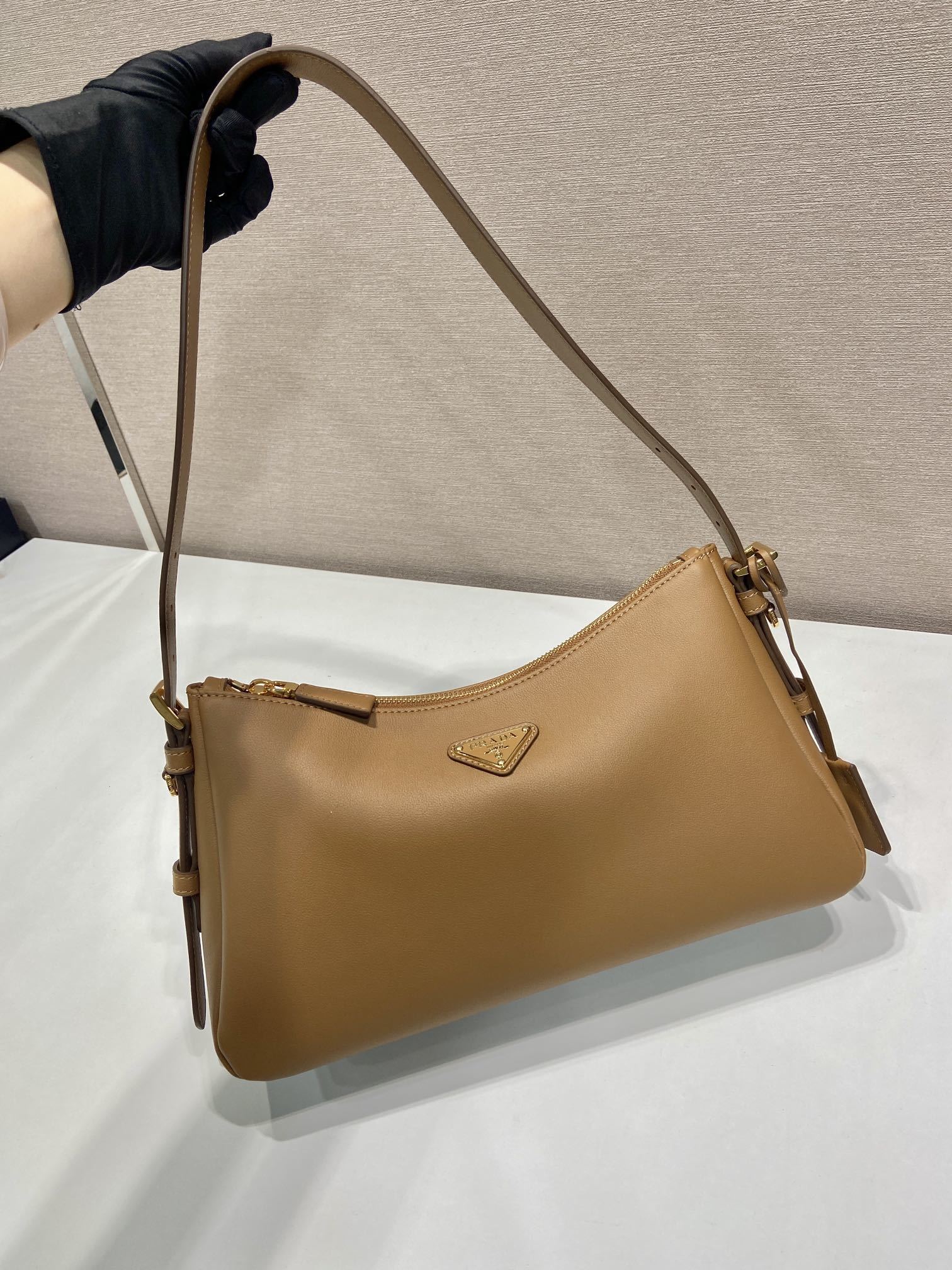 Prada Aimee medium leather shoulder bag