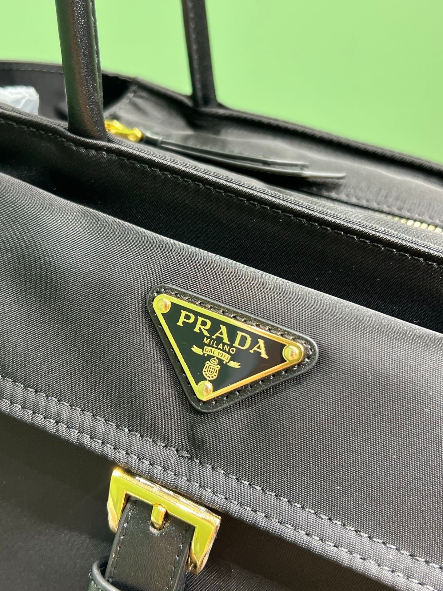 Prada Explore medium nappa leather tote bag
