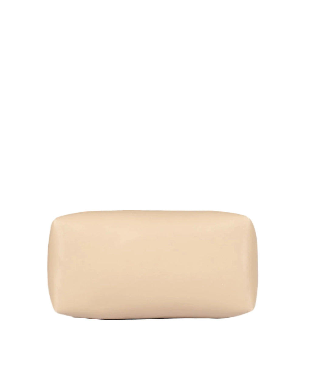 Beige mini bowling bag