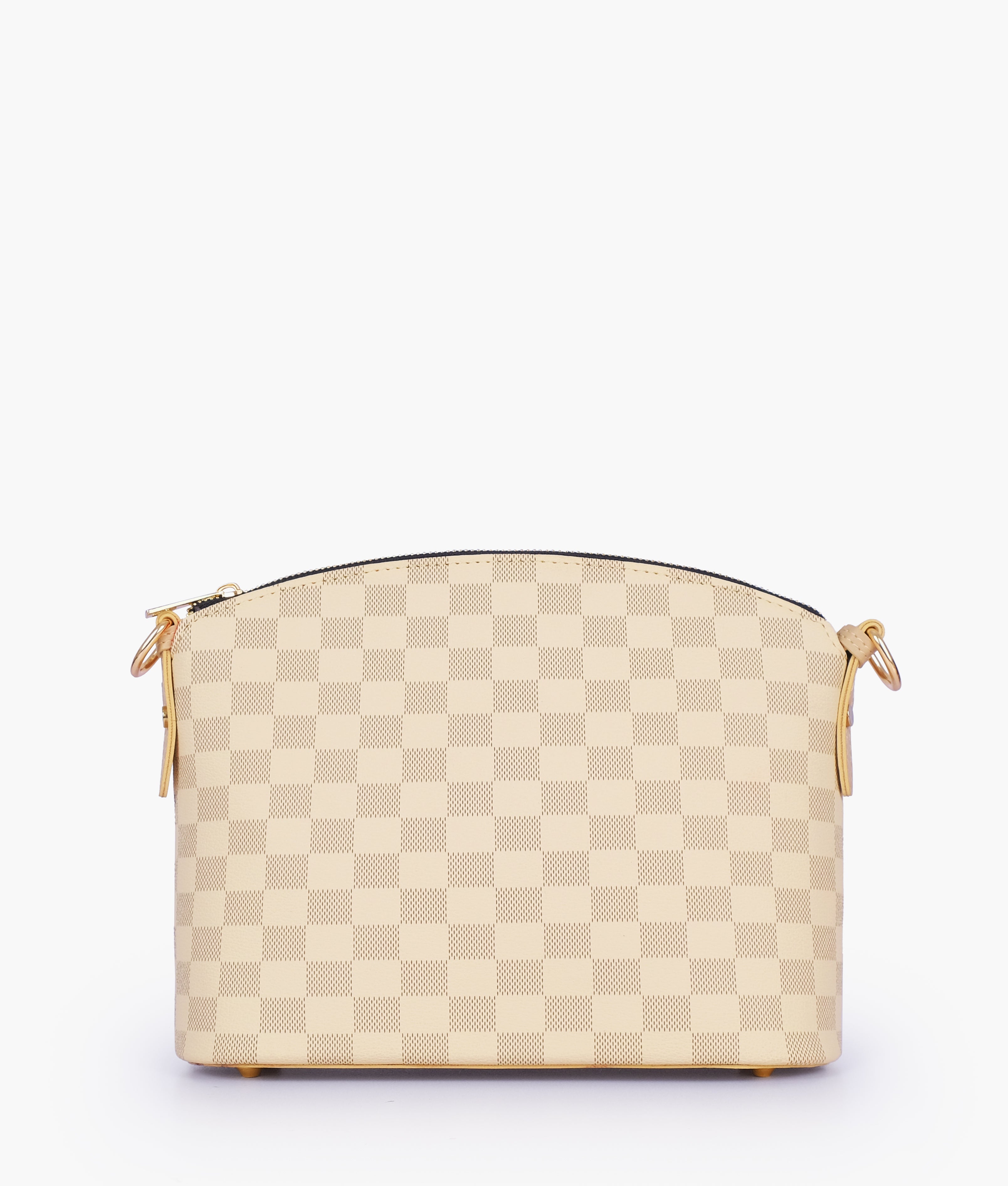 Off-white checkered dome cross-body bag
