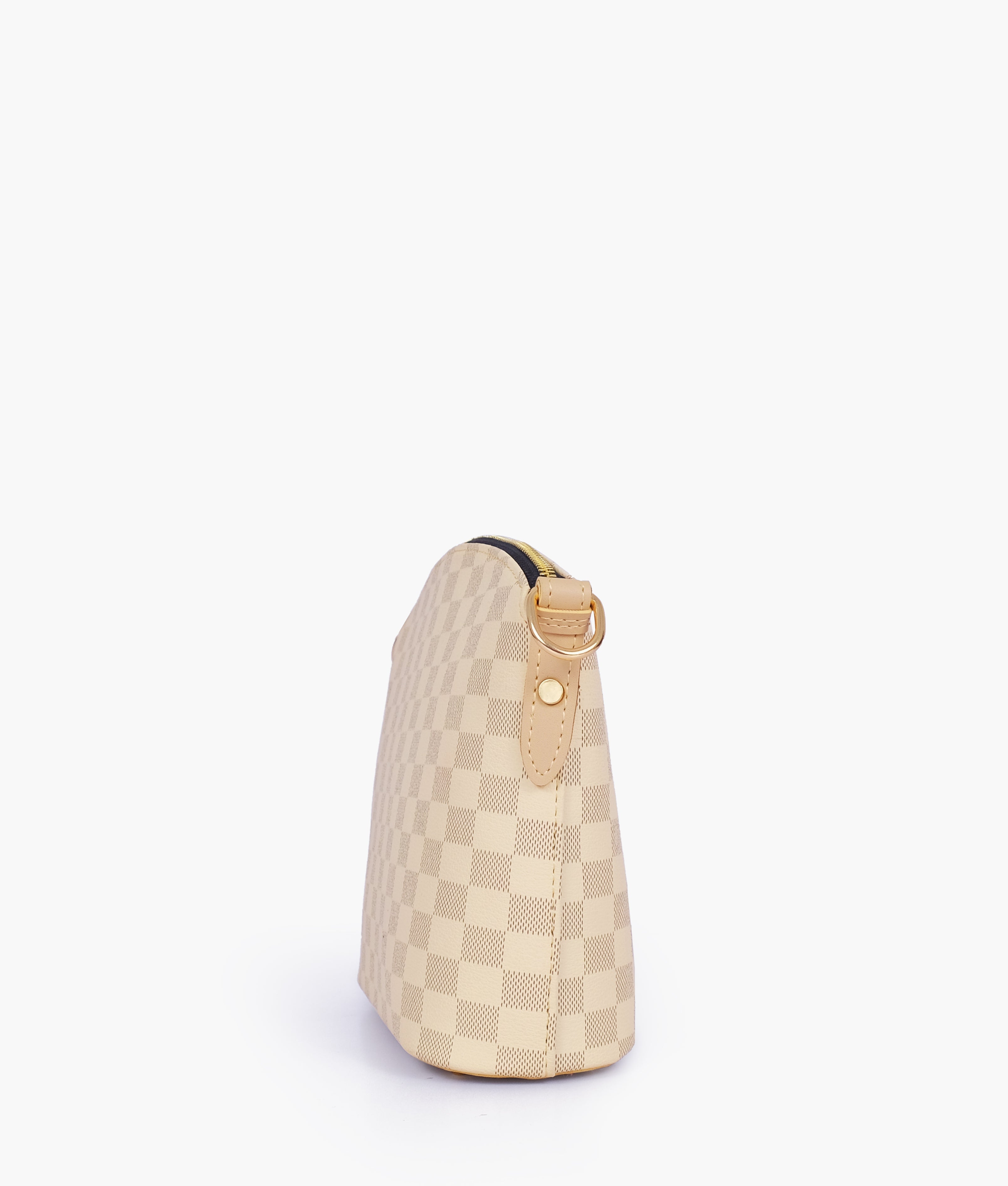 Off-white checkered dome cross-body bag