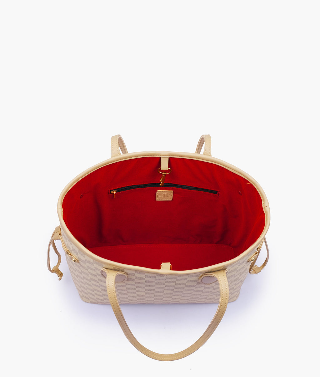 Off-white checkered neverfull two piece set