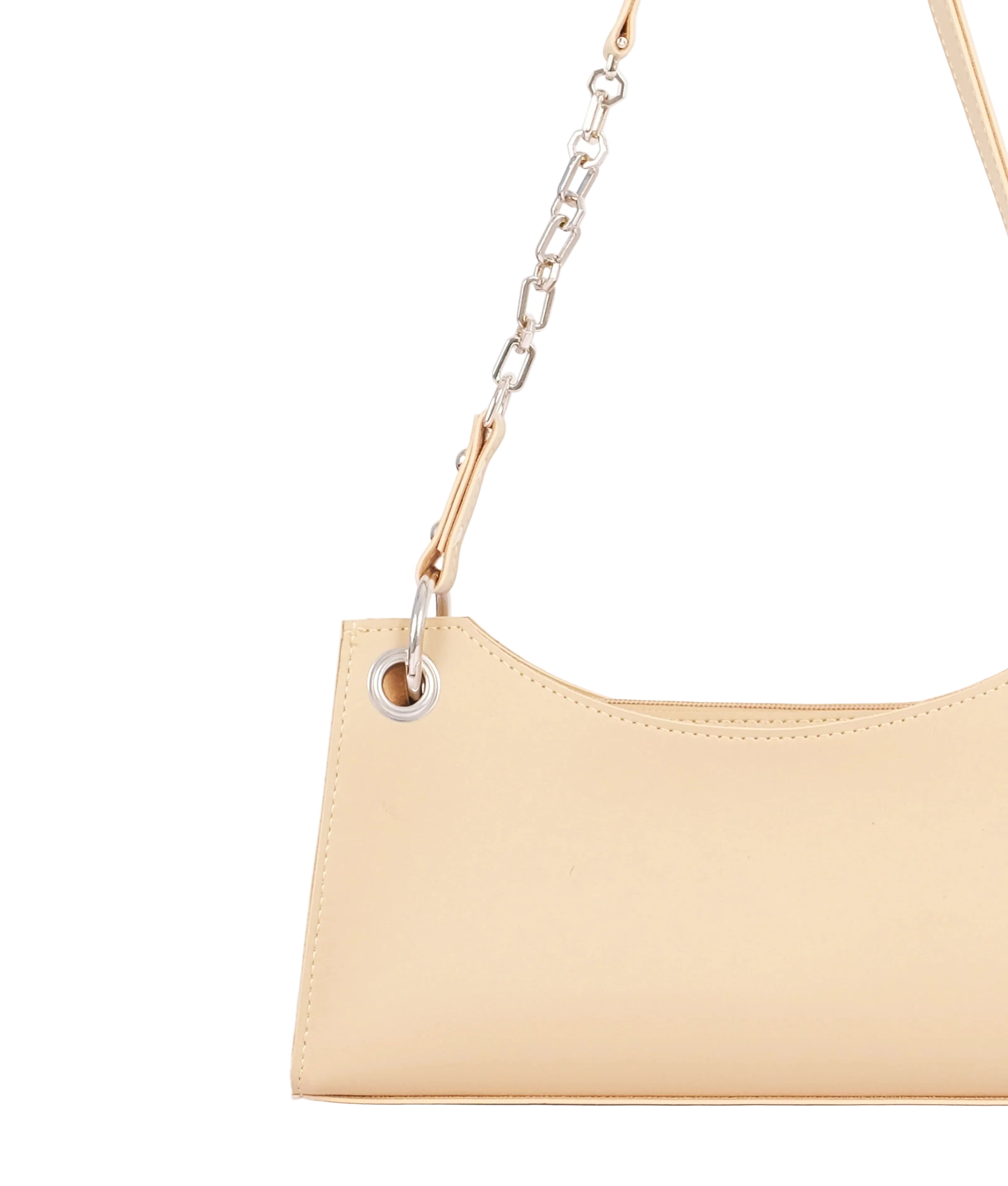 Elongated chain handle purse